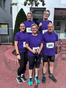 Mitarbeiterinnen der Diakonie Wesermarsch beim HKK-Lauf in Brake