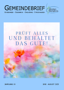 Zu sehen ist die Datei des Gemeindebriefs für Juni bis August 2025