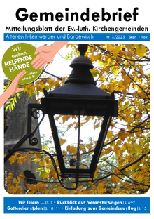 Dies ist die Gemeindebrief Ausgabe September bis November 2025