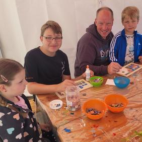 Bastelaktion für die Kinder