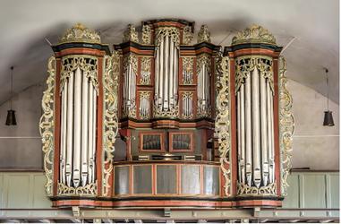 Zu sehen ist die ERASMUS-BIELFELDT-ORGEL  in der St. Willehadi-Kirche zu Osterholz-Scharmbeck