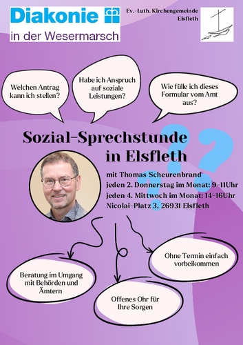Werbung für die Sozialsprechstunde