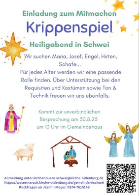 Plakat Krippenspiel 2025