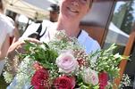 Der Blumenschmuck wurde vor Ort zurecht gemacht.