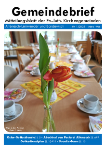 Dies ist die Gemeindebrief Ausgabe März bis Mai 2025