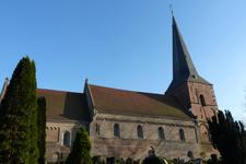 Zu sehen ist die Blexer Kirche.