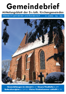 Dies ist die Gemeindebriefausgabe Dezember 24 bis März 25